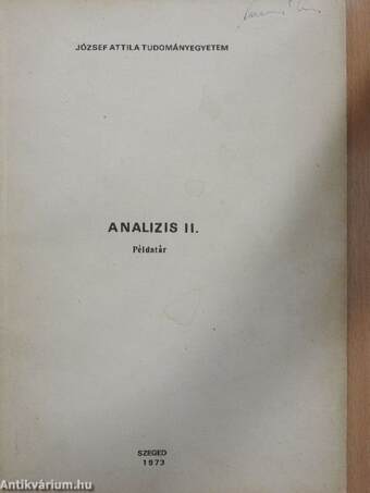 Analízis II.