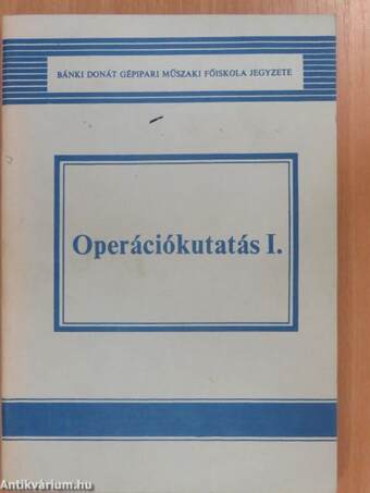 Operációkutatás I.