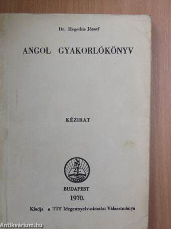 Angol gyakorlókönyv