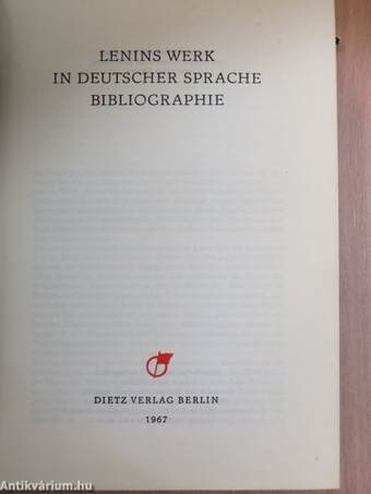 Lenins Werk in deutscher Sprache