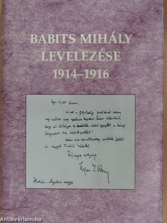 Babits Mihály levelezése 1914-1916