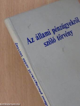 Az állami pénzügyekről szóló törvény