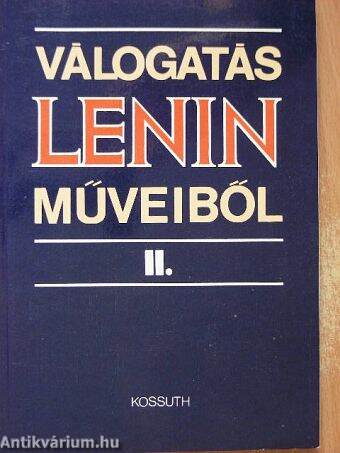 Válogatás Lenin műveiből II. (töredék)