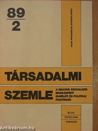 Társadalmi Szemle 1989. február