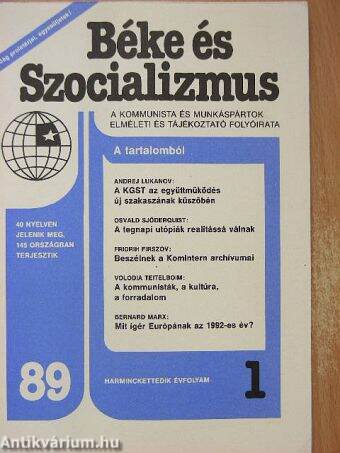 Béke és Szocializmus 1989. január