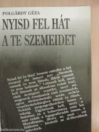 Nyisd fel hát a te szemeidet