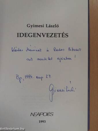 Idegenvezetés (dedikált példány)