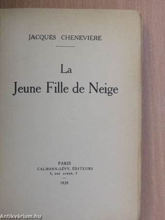 La jeune fille de neige