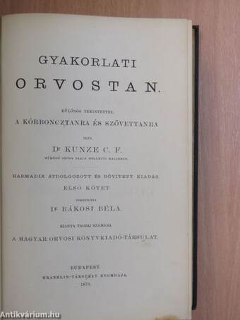 Gyakorlati orvostan I-II.