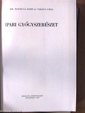 Ipari gyógyszerészet