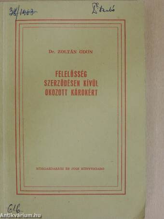 Felelősség szerződésen kívül okozott károkért