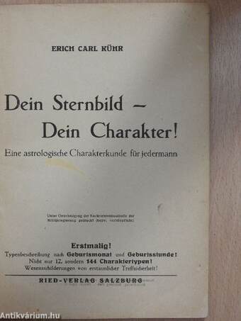 Dein Sternbild - Dein Charakter!