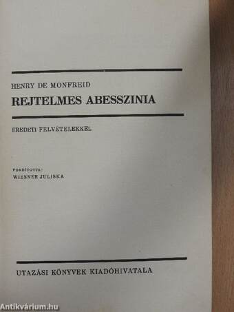 Rejtelmes Abesszinia