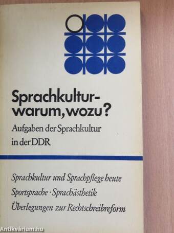 Sprachkultur - warum, wozu?