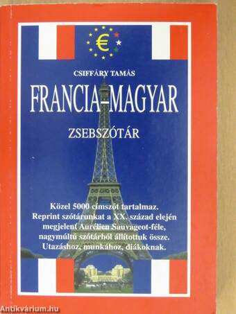 Francia-magyar, magyar-francia zsebszótár