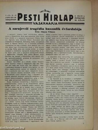 A Pesti Hirlap Vasárnapja 1934. junius 24.