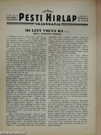 A Pesti Hirlap Vasárnapja 1934. szeptember 2.