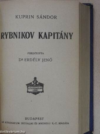 A démon/Rybnikov kapitány/Viktória