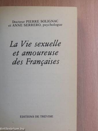 La Vie sexuelle et amoureuse des Francaises