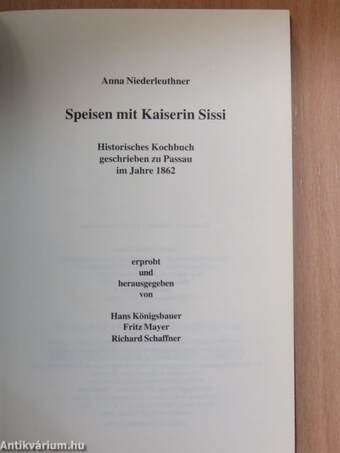 Speisen mit Kaiserin Sissi