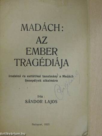 Madách: Az ember tragédiája