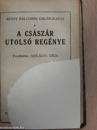 Othello/A császár utolsó regénye/Az élet láza/Sámson