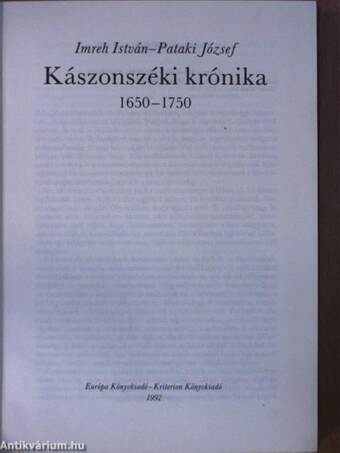 Kászonszéki krónika