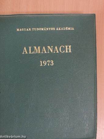 A Magyar Tudományos Akadémia Almanachja 1973