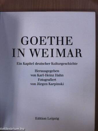 Goethe in Weimar