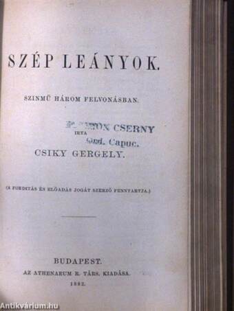 Czifra nyomorúság/A proletárok/Mukányi/Szép leányok/A kaviár