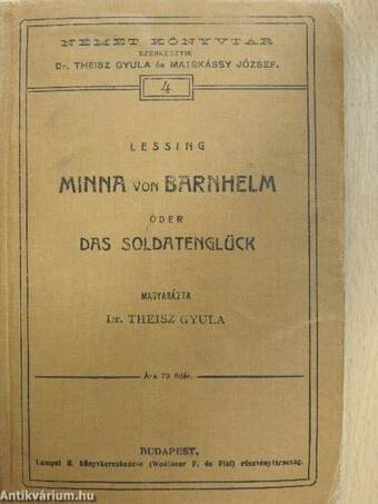 Minna von Barnhelm oder das Soldatenglück (gótbetűs)