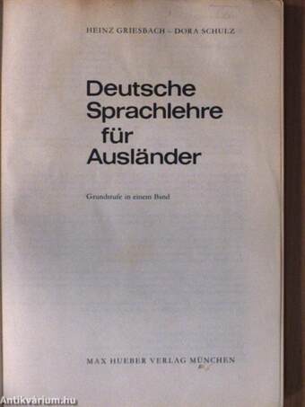 Deutsche Sprachlehre für Ausländer - Grundstufe