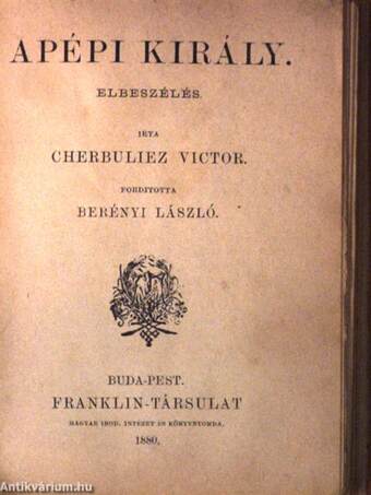 A csonka-fülü ember/A pépi király/Adolf/Cazaux András