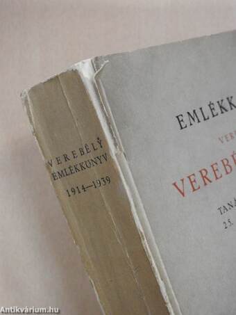 Emlékkönyv verebélyi Verebély Tibor tanári működésének 25. évfordulójára 1914-1939