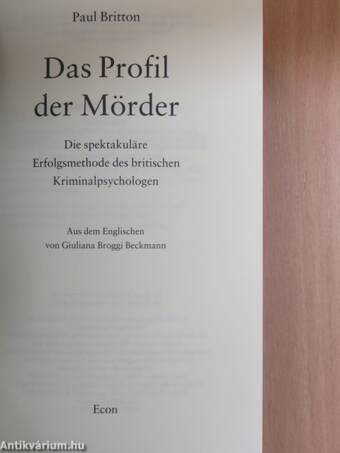 Das Profil der Mörder