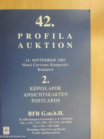 Profila Auktion 42./2. - Képeslapok