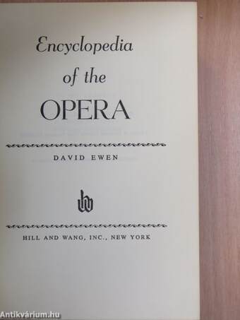 Encyclopedia of the Opera
