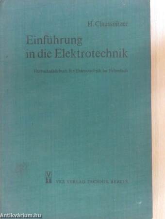 Einführung in die Elektrotechnik
