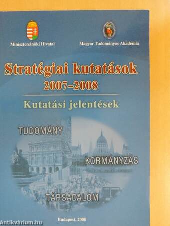 Stratégiai kutatások 2007-2008