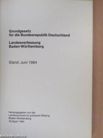 Grundgesetz für die Bundesrepublik Deutschland