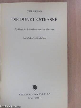 Die dunkle Strasse