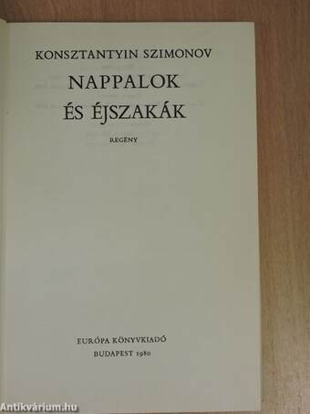 Nappalok és éjszakák