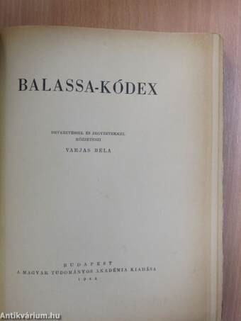 Balassa-kódex