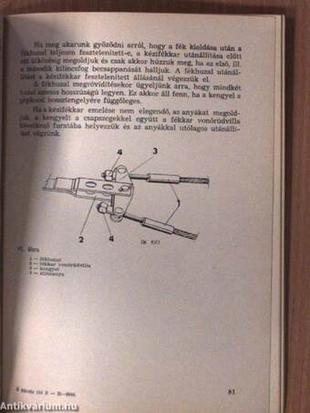 Skoda 110 R személygépkocsi kezelési útmutatója