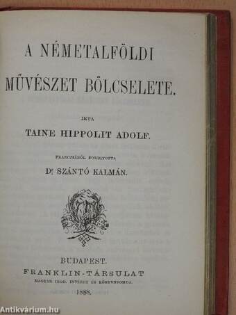 Medea/Aesthetikai előtanulmányok/A görög művészet bölcselete/A németalföldi művészet bölcselete