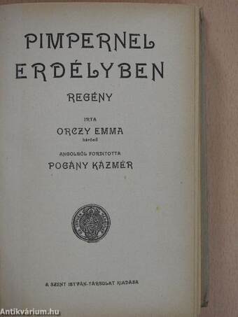 Pimpernel Erdélyben