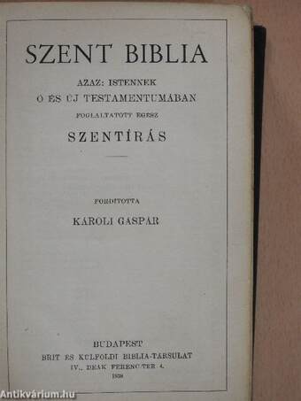 Szent Biblia