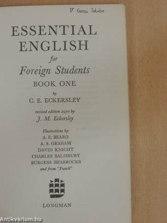 Essential English for Foreign Students 1. - Student's Book