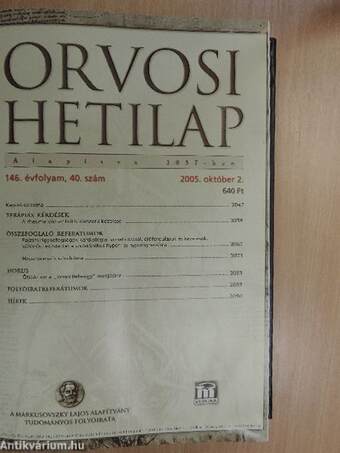 Orvosi Hetilap 2005. (nem teljes évfolyam)