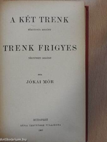 A két Trenk/Trenk Frigyes